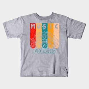 Polaris || Vintage Retro Mandala Kids T-Shirt